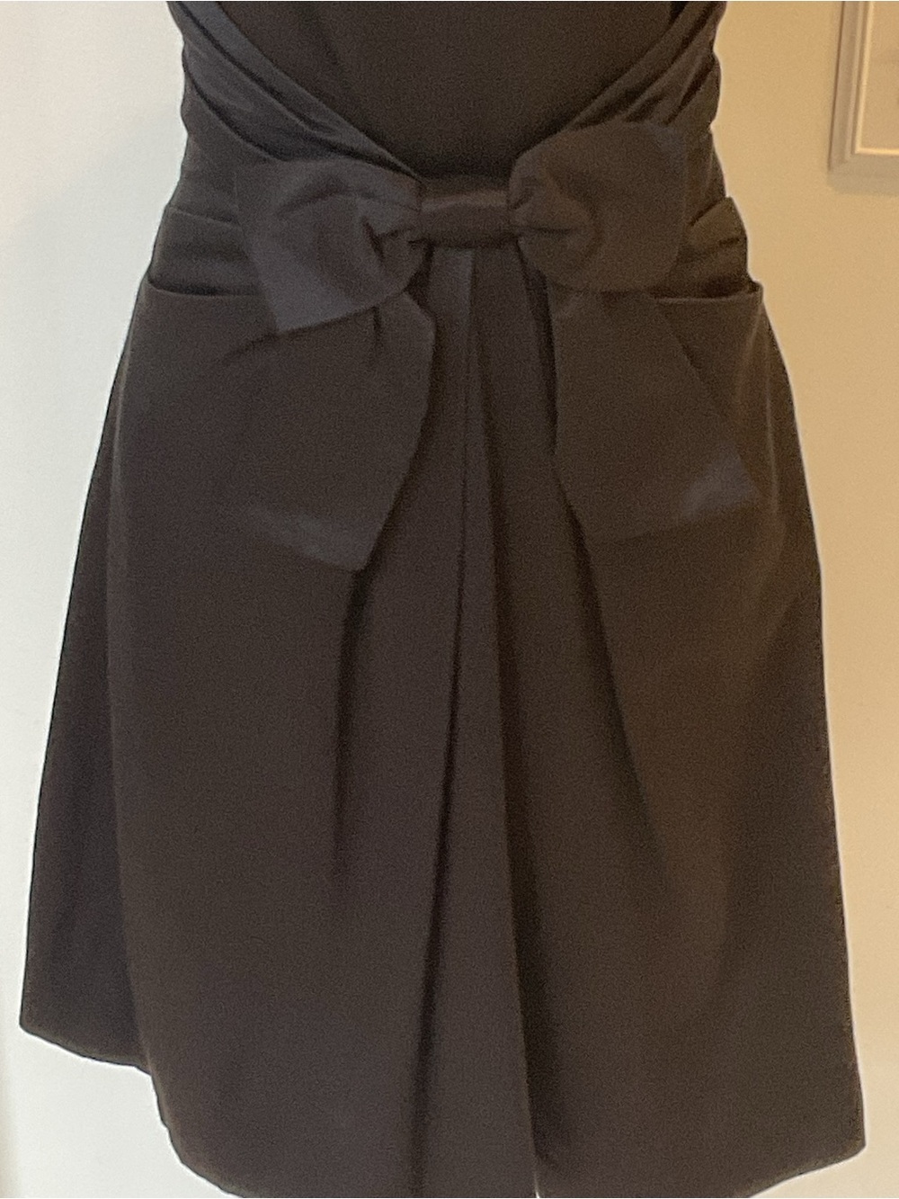 kate spade Black Sleeveless Bow-Waist Mini Dress - Picture 4 of 9